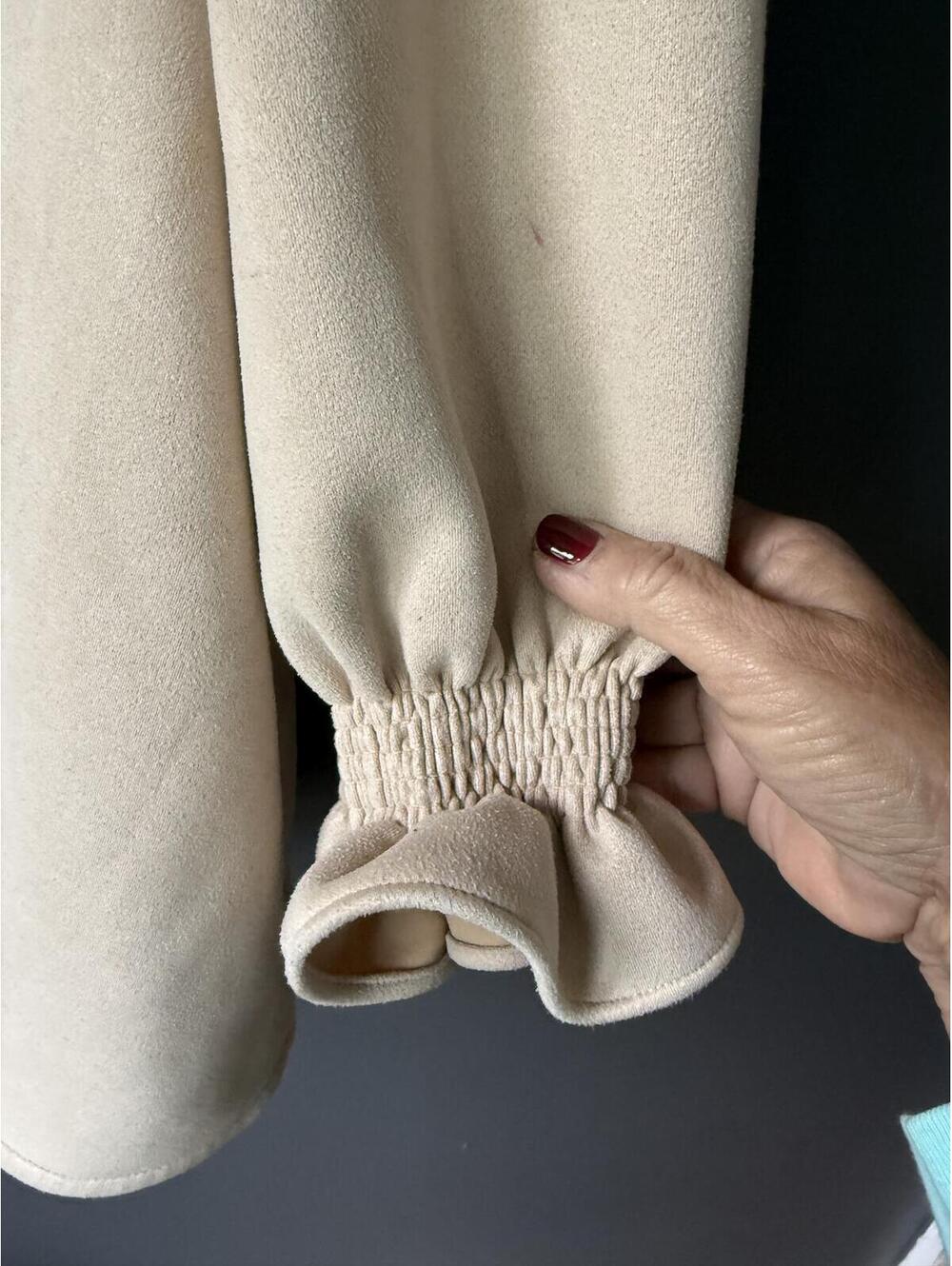 Tuckernuck Suede Easton V-Neck Long Sleeve Top XXL - Picture 5 of 9